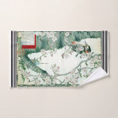 Serviettes de bains japonaises Bairei Woodpecker (Serviette à main)