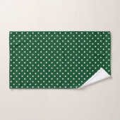 Serviettes de bains Pois vertes (Serviette à main)