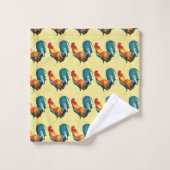 Serviettes de bains Red Green Rooster Bird (Gant de toilette)