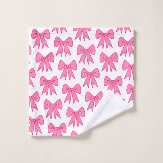 Serviettes De Bains Rose (Gant de toilette)