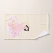 Serviettes de ballerine rose ensemble. (Serviette à main)