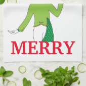 Serviettes de bar de Noël personnalisées (Plié)