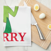 Serviettes de bar de Noël personnalisées (Quart Plié)