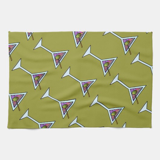 SERVIETTES DE BARRE DE MARTINI (Horizontal)