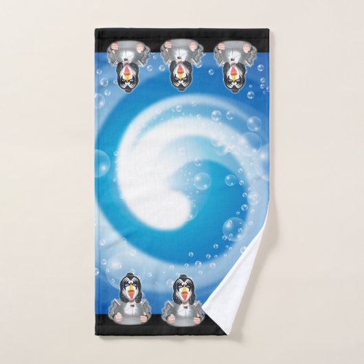 Serviettes de Bath de baiser de CelebriDucks Gene (Serviette à main)