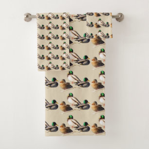 Serviettes de Bath de canards de Mallard