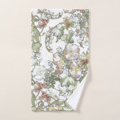 Serviettes de Bath de fleur de chèvrefeuille de (Serviette à main)