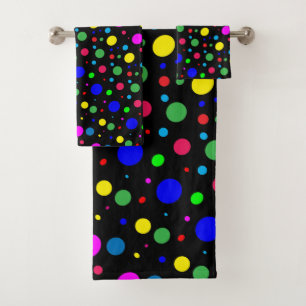Serviettes de Bath de motif de ballon de bulle de