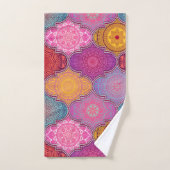 Serviettes de Bohème tribales vibrantes heureuses (Serviette à main)