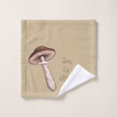 Serviettes de champignon avec des conceptions (Gant de toilette)