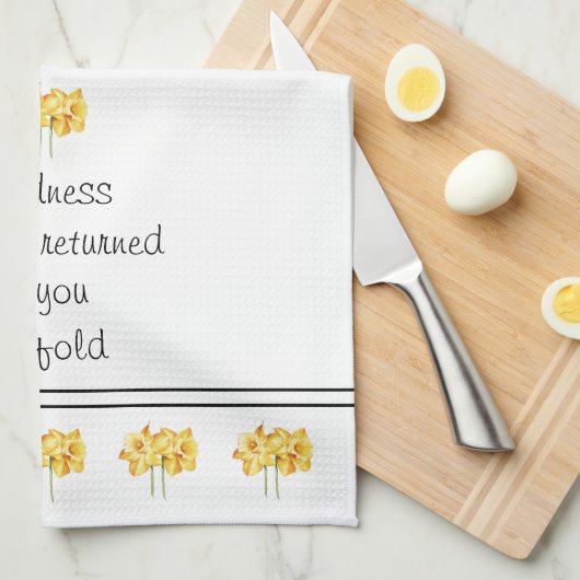 Serviettes de cuisine (Quart Plié)