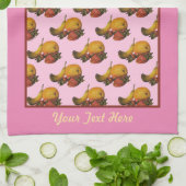 Serviettes de cuisine à fruits - Personnalisation (Plié)