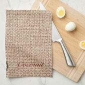 Serviettes de cuisine à impression de toile de jut (Quart Plié)