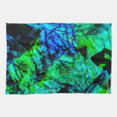 Serviettes de cuisine abstraites bleu doux, textur (Horizontal)