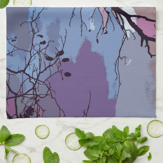 Serviettes de cuisine Abstraites coucher de soleil (Plié)