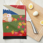 Serviettes de cuisine AKI Chow (Quart Plié)