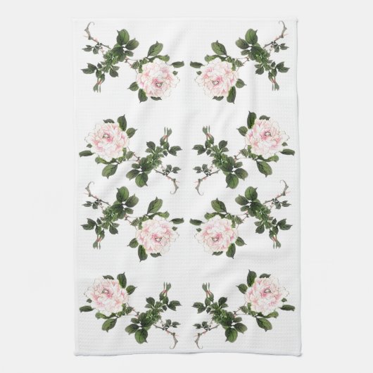 Serviettes de cuisine asiatiques japonaises à fleu (Vertical)