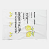 Serviettes de cuisine avec la recette faite maison (Horizontal)