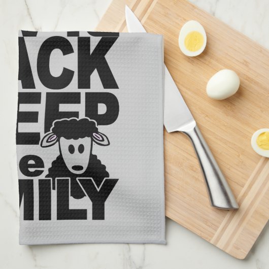 Serviettes de cuisine Black Sheep (Quart Plié)