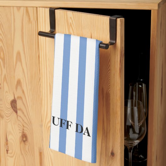 Serviettes De Cuisine Bleue Uff Da Dusty (Pliage en tiers)
