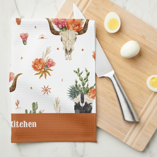 Serviettes de cuisine Boho Ouest (Quart Plié)