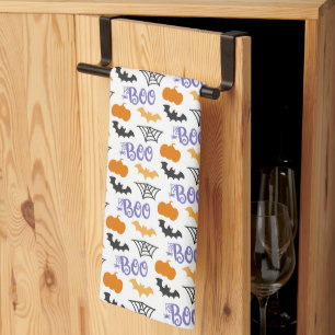 Serviettes de cuisine Boo Halloween