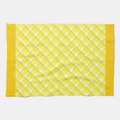 Serviettes De Cuisine Bordé Orange Jaune (Horizontal)