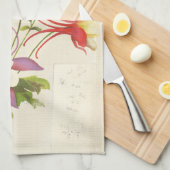 Serviettes de cuisine botaniques florales de (Quart Plié)