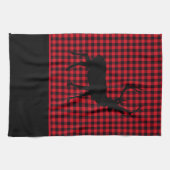Serviettes de cuisine-Buffalo Plaid Deer (Horizontal)