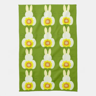 Serviettes de cuisine Bunny de Pâques