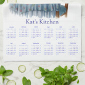Serviettes de cuisine Calendrier 2026 de l'heure d (Plié)
