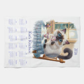Serviettes de cuisine Calendrier 2026 de l'heure d (Horizontal)