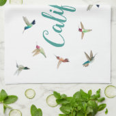 Serviettes de cuisine California Hummingbirds (Plié)