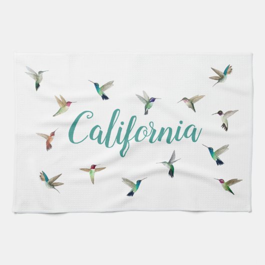 Serviettes de cuisine California Hummingbirds (Horizontal)