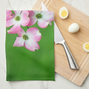 Serviettes de cuisine Cascade de Cornouiller Rose