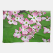 Serviettes de cuisine Cascade de Cornouiller Rose (Horizontal)