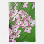 Serviettes de cuisine Cascade de Cornouiller Rose (Vertical)