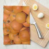 Serviettes de cuisine citrouille (Quart Plié)