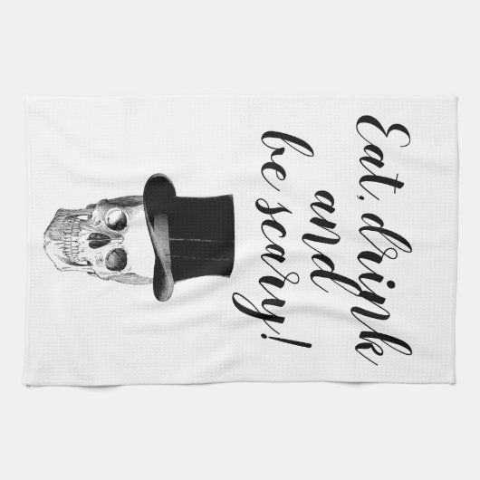 serviettes de cuisine crâne (Horizontal)