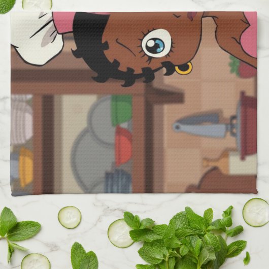 Serviettes de cuisine de Boop- a long (Plié)