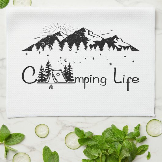 Serviettes de cuisine de camping (Plié)