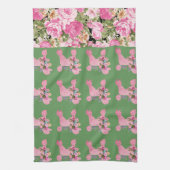 Serviettes de cuisine de caniche rose (Vertical)