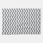 Serviettes de cuisine de Chevron de charbon de (Horizontal)