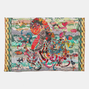 Serviettes De Cuisine De Cuisine À Poctopus Coloré