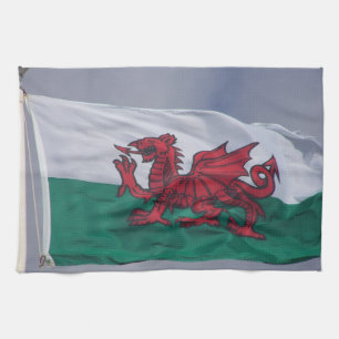 Serviettes de cuisine de drapeau du Pays de Galles