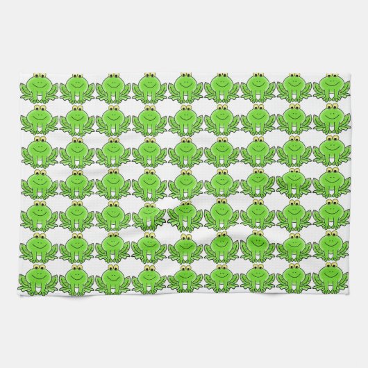 Serviettes de cuisine de grenouille (Horizontal)