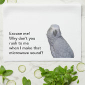 Serviettes de cuisine de gris africain (Plié)