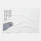 Serviettes de cuisine de gris africain (Horizontal)