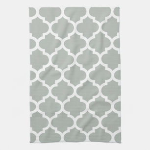 Serviettes de cuisine de gris argenté de