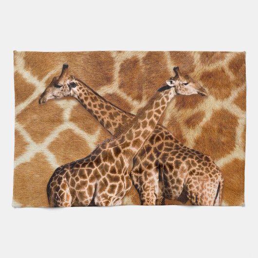 Serviettes de cuisine de la girafe 1A (Horizontal)
